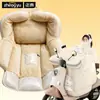 Cubierta de Invierno Eléctrica a Prueba de Viento de Lluvia Positiva, Capa de Franela con Felpa, Impermeable, Engrosada, Cobertura Completa para Scooter Eléctrico