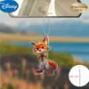 Impresión Plana 2D Animales Locos 2 Imán para Refrigerador Nick Judy Llavero Acrílico Mochila Colgante Lindo