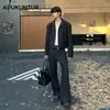 Calça Japonesa Simples Versátil Tendência Fluida Masculina Outono Streetwear Cor Sólida Emagrece Alonga as Pernas Micro Flare Tendência