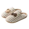 Pantuflas de algodón antideslizantes para mujer, nuevo modelo 2026 para otoño e invierno, uso en interiores en casa, suela suave, silenciosas, mullidas, cálidas pantuflas de algodón para mujer