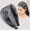 Grampo de cabelo de verão renda bordado aba larga faixa de cabelo com dentes antiderrapante rosto-lavagem branco faixa de cabelo headwear feminino pressão cabelo all-match
