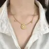 Collar de Lujo Ligero con Estrella Radiante de Circonita y Brújula para Mujer, Diseño de Nicho, Elegante y Versátil, Gargantilla Apilable Cadena para Clavícula
