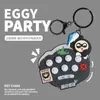 Party de Huevos Originales Llavero de Hámster Serie Caja Sorpresa Caja Ciega Original Juguetes de Juego de Moda Hechos a Mano