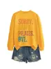 Lo siento no puedo pilates adiós Amazon eBay estación independiente moda casual sudadera de otoño invierno para mujer