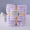 Toalla de Playa Coral Fleece Transfronteriza Juego de Toallas de Baño Suave Absorbente Rayada para el Hogar Venta al por Mayor Súper Absorbente