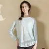 Camiseta Holgada para Fitness, Blusa Fina para Yoga, Top Deportivo Transpirable de Secado Rápido, Traje de Pilates de Aspecto Adelgazante