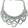 Collar de Encaje Multicapa con Pedrería Transfronterizo Europeo y Americano, Cadena para Clavícula de Lujo Ligero Nicho de Gama Alta, Collar Versátil de Gama Alta para Mujer