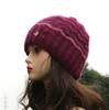Toucas de Inverno para Mulheres, Toucas de Tricô que Afinam o Rosto com Aba Larga, Versátil Estilo Coreano, Quente, Proteção para as Orelhas, Ajuste Solto, Atacado