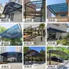 Refugio de Lluvia de Aleación de Aluminio Techo Silencioso Impermeable para Exteriores para Casa Villa Balcón Entrada Patio Terraza Alero Parasol