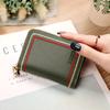 Bolso de tarjeta compacto personalizado bordado para mujer, porta certificados, monedero de gran capacidad, mini bolso de tarjeta sencillo para mujer