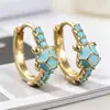 Yanbai Venta Caliente Transfronteriza Serie Azul Océano Pendientes Pendientes de Tachuela Tortuga Marina Turquesa Lindos Frescos Playa Versátiles Pendientes