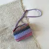 Bolsa Balde de Corrente Estilo Étnico Tecido da Moda Bolsa de Mão para Menina Bolsa Feminina Simples 2025 Nova Bolsa Transversal de Ombro Único