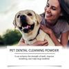 Polvo limpiador de dientes para perros YEGBONG, polvo limpiador de dientes que limpia suavemente las manchas de sarro y refresca el aliento.