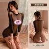 Lingerie Sexy Europeia e Americana Zuijiao, Tentação Sexy em Rede, Roupa de Rede, Conjunto Top Tubo Cortado Feminino, Não Precisa Tirar o Conjunto