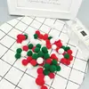 Bola de Pelusa diy pompón rojo Blanco verde tamaño bola de felpa material para árbol de Navidad bola de pelo bola de pelo de Navidad Pequeño