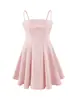 Vestido regata justo liso estilo retrô francês, novo vestido curto sexy sem costas estilo europeu e americano para o verão de 2026