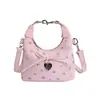 Bolsa Infantil Estilo Coreano Diseño de Nicho Floral Bolso de Mano para Niñas Bolso Cruzado de Moda Elegante para Niñas Mini Bolso para Labial