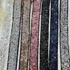 Renda Brilhante com Lantejoulas e Contas Bordadas à Mão, Largura 4cm, Acabamento para Vestido de Noiva DIY, Decoração de Cinto, Material para Palco