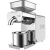 Acero inoxidable espiral doméstico pequeña prensa de aceite prensado doble frío y caliente automático cacahuete sésamo nuez comercial máquina freidora