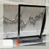 Material de Arenisca Dorada Lavado con Tinta de Mármol Puede Proporcionar Muestras y Puede Ser Procesado para Crear Superficies Cóncavas y Convexas, Así como Superficies Lisas Tipo Cuero y Otros Acabados de Superficie