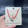 Pulseira Trançada Fio Vermelho da Sorte Ano do Cavalo Design Zero-Shang, Única e Versátil, Pulseira de Joias para Atacado de Acessórios de Yiwu