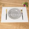 Individual de mesa Teslin PVC Individual de mesa occidental Individual de mesa estilo nórdico Individual de mesa avanzado Hogar Impermeable A prueba de aceite Antiescaldado