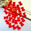 Color macarrón 1.8cm estrella de flocado accesorios de resina tocado pasador material para joyería broche de ropa accesorios
