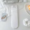Calcetines Blancos Estilo Ballet, Largo Media Pantorrilla, Estilo Verano Delgado para Estudiantes, Combinados con Zapatos Pequeños de Cuero, con Bordes Fruncidos, Malla Hueca, Transpirables