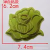 Tamanho pequeno, médio e grande autoadesivo bordado de flor de rosa adesivo de tecido patch branco patch decorativo para roupas flor de tecido acessórios de vestuário