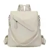 Mochila Nueva para Mujer Transfronteriza, Moderna, Sencilla, Mochila Casual, Bolso de Hombro Único y Doble de Aspecto Elegante para Viajar, Versátil