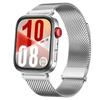Adecuado para Correa de Reloj Huawei Fit4, Correa de Acero Milanés Doble Magnética de Dos Secciones, Correa de Reloj Watch Fit5