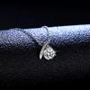Pingente de Prata Esterlina S925 Diamante Mosan de 1 Quilate Colar Pingente de Prata Moda Feminina Clássico Cruz Joias Fabricantes
