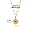 Joyería Chapada en Oro de 18 Quilates de Amazon Transfronterizo Cadena para Clavícula de Mujer Colgante Ojo Azul Zirconia de Colores Collar Ojo del Diablo