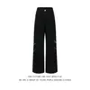 Jeans para Hombre High Street Americano Bordado de Espinas Micro-Campana Estilo Oscuro Hip Hop Calle Holgado Recto Estilo Pareja Moderno