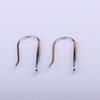 Plata de Ley S925 Chapada Gancho Ancho para Oreja Accesorios de Pendientes Esmerilados Semi-acabados Accesorios para Pendientes Caseros Hechos a Mano DIY