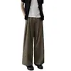 Calça Masculina Reta Elegante Simples com Caimento Outonal Tendência, Calça Longa Casual Versátil Loose Fit High-Street Americana