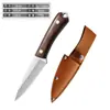 Faca Forjada, Faca Multiuso, Faca para Carne com Pegador Manual, Faca para Matar Peixe, Faca de Exterior, Faca para Carne com Cabo de Madeira, Faca Reta Pequena Espessada