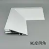 Delgado como el Ala de una Cigarra, Canaleta para Luminaria de Techo Suspendido con Perfil de Borde Biselado, Iluminación de Pared Lineal con Arco de Luz para Sala de Estar