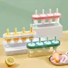 Molde para Helado para Hacer Paletas, Helados de Palito y Helado; Molde de Silicona de Cuatro Eslabones para Paletas Heladas Caseras para Niños