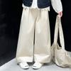 Traje de Vestido de Primavera para Niñas 2025 Nuevo Chaleco de Mezclilla para Niñas Niños Grandes Pantalones de Pierna Ancha Conjunto de Tres Piezas Ropa Coreana para Niñas
