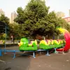 Parque de Diversões Ponto Turístico 2024 novo equipamento de diversão de pista externa para crianças minhoca verde polia equipamento de interação pais e filhos
