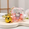 Nuevo aceite Sanrio cubo de gominola llavero lindo colgante para mochila escolar llavero de coche pequeño regalo al por mayor