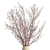 Nuevo Producto de Rhapsody: Flores de Nochevieja [Rama Luz Eterna Roja] Estilo Wabi-Sabi Nuevo Arreglo Floral para el Hogar Estilo Chino para el Año Nuevo