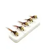 Blf652 Ninfa Hundida de Cabeza de Cobre Atada Finamente Señuelo para Pesca con Mosca Venta al por Mayor Alambre de Cobre Reforzado Anzuelo con Barba Señuelo de Pesca