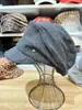 Boina de Algodón Plegada Estilo Retro Japonés al por Mayor para Mujer, Nuevo Estilo Verano 2025, Sombrero Holgado Adelgazante, Sombrero de Artista Pintor
