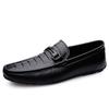 Zapatos Doug para hombre, cómodos, de piel de vaca de primera capa, de alta gama, de cuero, estilo británico, para conducir, verano 2024