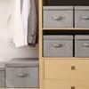Caja de Almacenamiento de Algodón y Lino Plegable con Tapa Superior e Inferior Personalizada Caja de Almacenamiento para Ropa del Hogar Caja de Almacenamiento de Tela Lavable a Prueba de Polvo