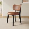 Silla de Comedor de Madera Maciza para Uso Doméstico, Silla Moderna Estilo Crema con Cojín Suave, Taburete de Comedor, Silla de Comedor con Respaldo de Lujo Ligero para Reuniones de Hotel para Adultos