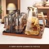 Hervidor de agua de vidrio anti-escaldaduras para sala de estar, apto para el hogar, taza de té, juego de tazas de alta gama, juego de agua, juego de té