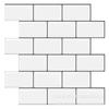 Pegatinas de pared autoadhesivas con pegamento de gota, procesamiento de fábrica, serie de ladrillos cuadrados pequeños, decoración de pared, papel tapiz 3D, pegatinas impermeables y resistentes a las manchas